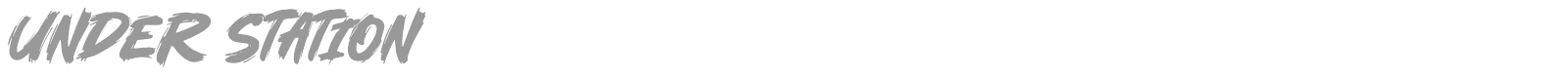 Under Station font preview